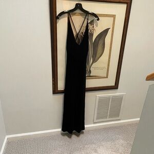 Black Velvet Slip Dress